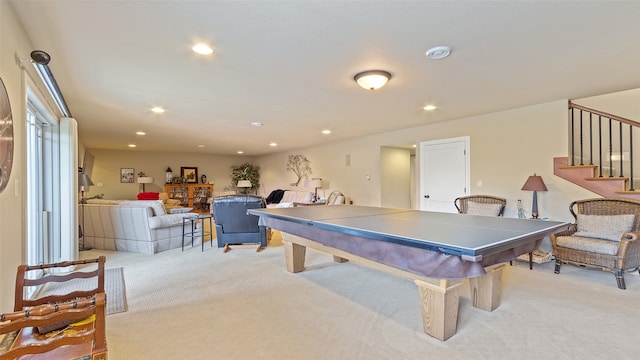 510 Lexington Dr, Clear Lake, IA 50428 - playroom featuring light colored carpet and recessed lighting