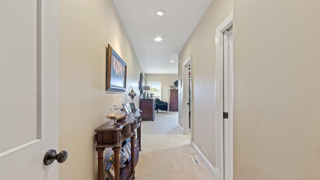 510 Lexington Dr, Clear Lake, IA 50428 - hall featuring light colored carpet and recessed lighting