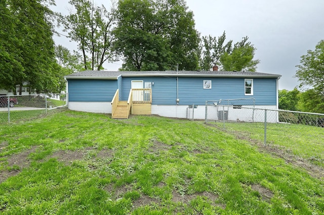 314 E Front St, Colfax, IA 50054 - rear view of property featuring central air condition unit