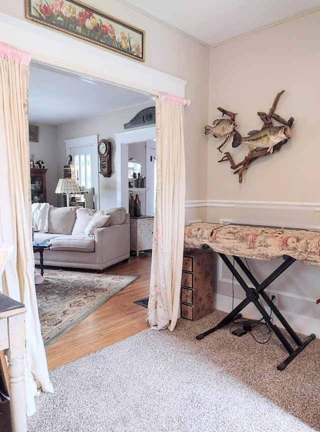 318 W Green St, Winterset, IA 50273 - living room with wood finished floors