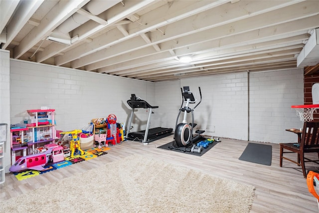 743 15th St, Nevada, IA 50201 - workout area with wood finished floors