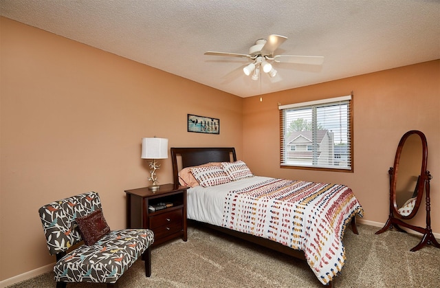 4230 SE 23rd St, Des Moines, IA 50320 - bedroom with carpet flooring, baseboards, and ceiling fan