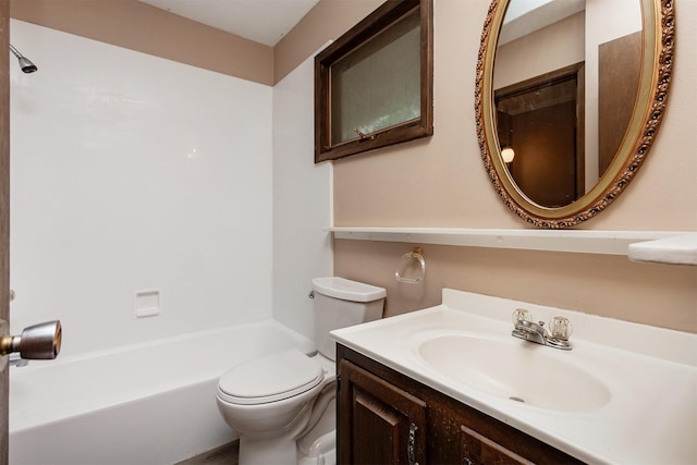 7405 Aurora Ave, Urbandale, IA 50322 - bathroom featuring toilet, vanity, and  shower combination