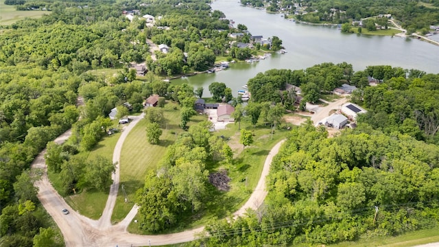 105 S Shore Dr, Montezuma, IA 50171 - bird's eye view of a large body of water and a heavily wooded area