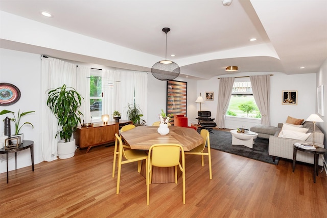 2606 Forest Dr, Des Moines, IA 50312 - dining space with light wood finished floors and recessed lighting