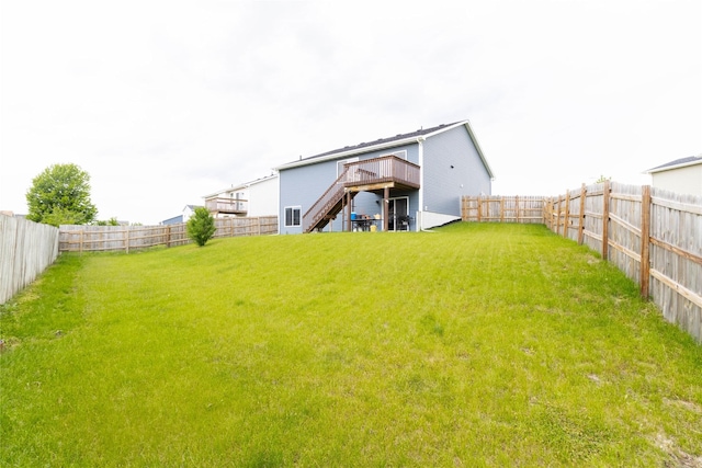 2357 Shadow Creek Cir, Des Moines, IA 50320 - rear view of property featuring a wooden deck and stairway
