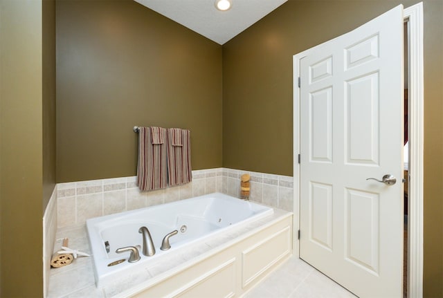 3739 155th Ct, Urbandale, IA 50323 - full bath with a whirlpool tub and tile patterned floors
