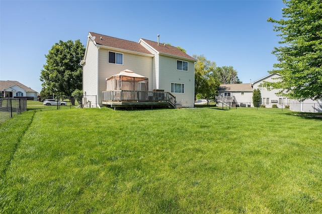 1804 W Cheyenne Ct, Polk City, IA 50226 - back of house featuring a gazebo