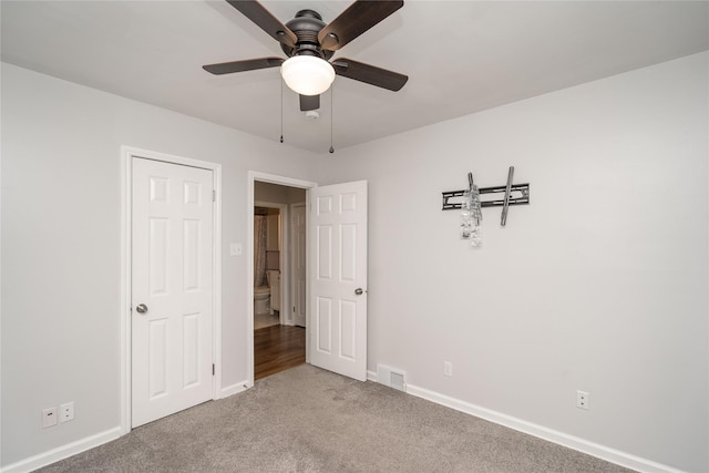 3426 N Union St, Des Moines, IA 50316 - unfurnished bedroom featuring carpet floors, baseboards, and a ceiling fan