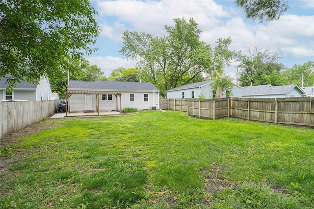 3426 N Union St, Des Moines, IA 50316 - view of yard with a pergola and a patio