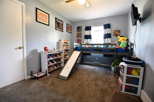 310 Fleming Rd, Carlisle, IA 50047 - bedroom with carpet floors and ceiling fan