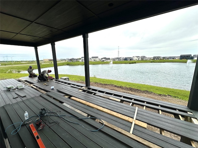 1410 NW Bull Run Ct, Waukee, IA 50263 - dock area with a water view