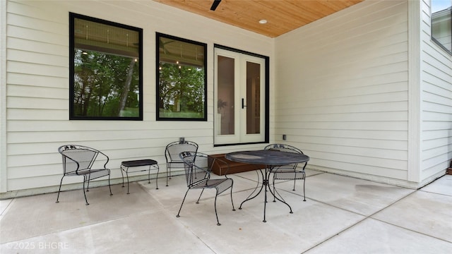 815 S Kingswood Ct, West Des Moines, IA 50266 - view of patio / terrace featuring french doors