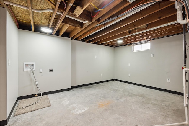 204 W Washington St, Montezuma, IA 50171 - basement featuring baseboards