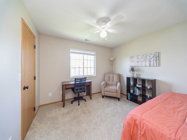 1355 SE 6th St Unit 301, Grimes, IA 50111 - bedroom with carpet floors, baseboards, and ceiling fan