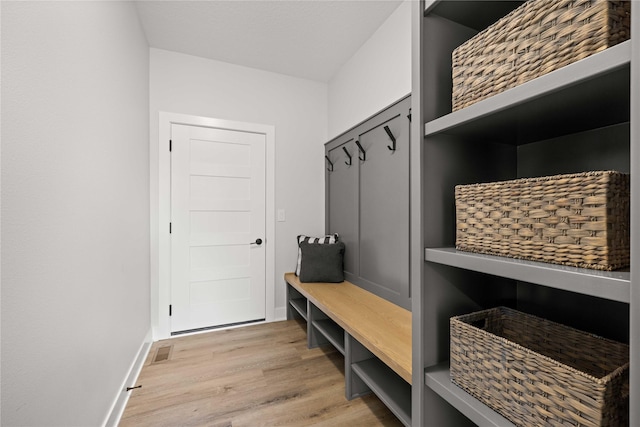 9814 Watermeadow Cir, Johnston, IA 50131 - mudroom featuring light wood-type flooring and baseboards