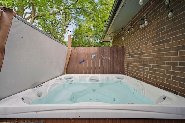 711 36th St, West Des Moines, IA 50265 - exterior view of a hot tub