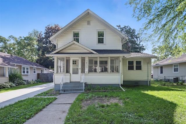 3421 Amherst St, Des Moines, IA 50313 - view of front facade featuring central AC