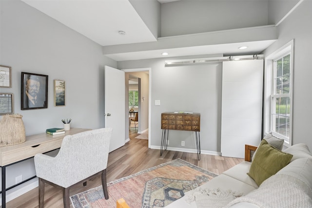 827 40th Pl, Des Moines, IA 50312 - office featuring wood finished floors and recessed lighting