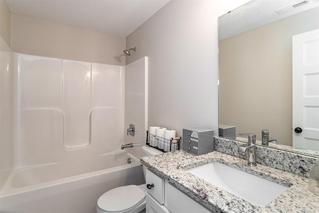 513 Walnut Dr, Huxley, IA 50124 - full bath with toilet, vanity, and bathing tub / shower combination
