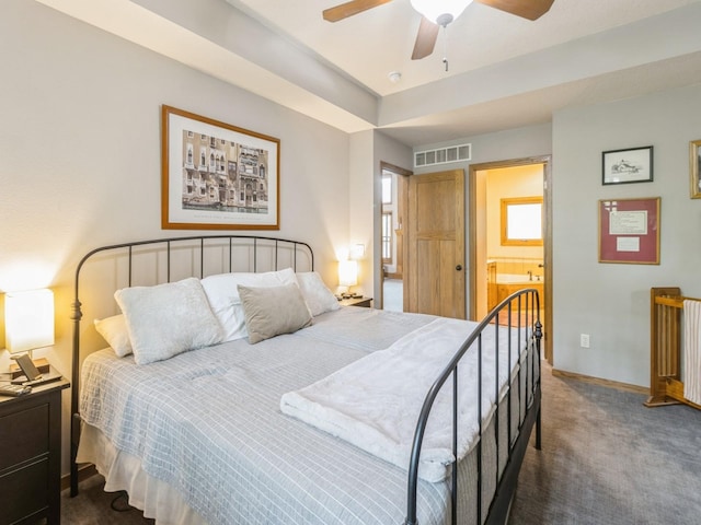 6818 Jules Verne Ct, Johnston, IA 50131 - carpeted bedroom featuring baseboards and a ceiling fan