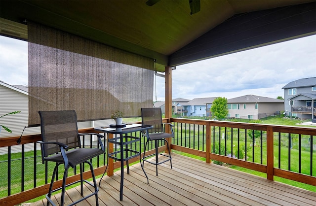1880 Brodie St, Waukee, IA 50263 - wooden terrace featuring a residential view