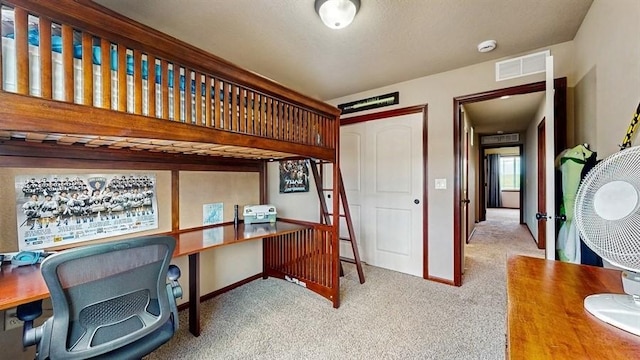 1401 N 6th St Unit 7, Indianola, IA 50125 - carpeted office space with built in desk and baseboards