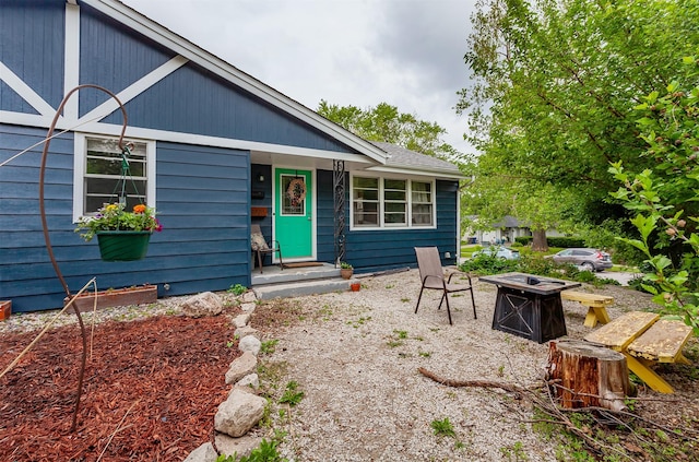 3020 62nd St, Des Moines, IA 50322 - view of front of property featuring a fire pit