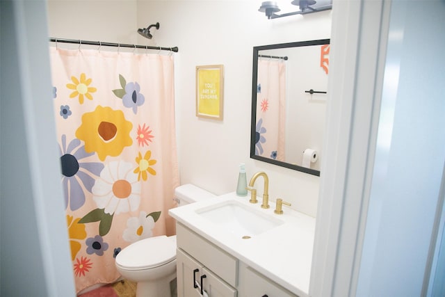3338 9th Ave SW, Altoona, IA 50009 - full bathroom featuring toilet, vanity, and a shower with shower curtain
