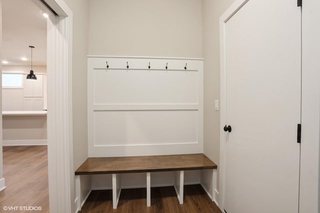 3424 5th Ave SE, Altoona, IA 50009 - mudroom featuring wood finished floors and baseboards