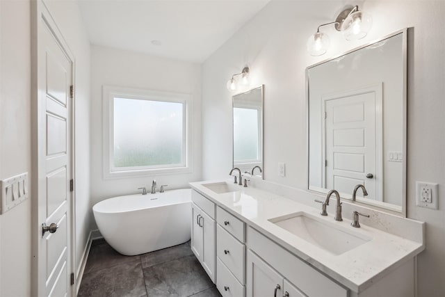 17865 Valley View Dr, Clive, IA 50325 - bathroom featuring double vanity and a soaking tub