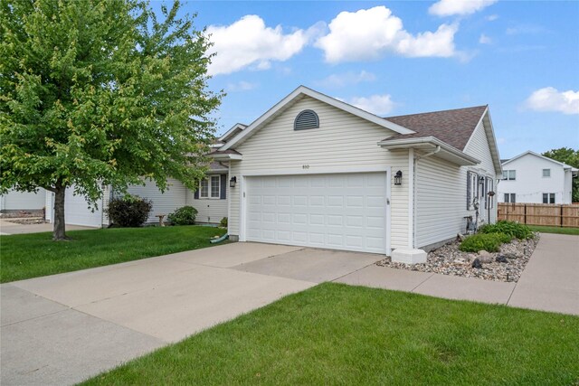 810 NE 5th St, Ankeny, IA 50021 - ranch-style home with an attached garage, driveway, and a shingled roof