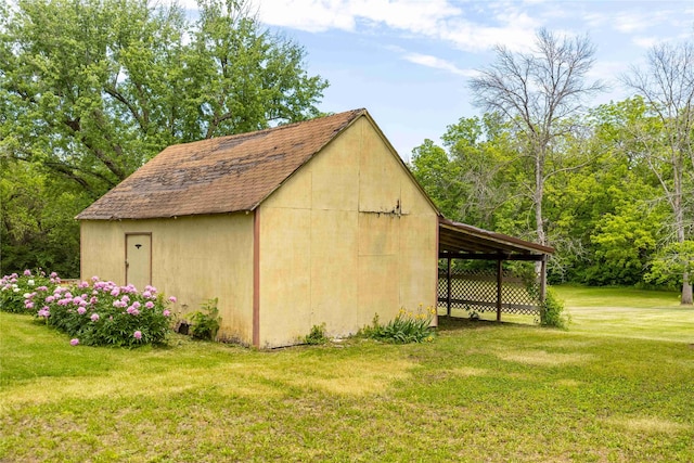 403 S Elm St, Lamoni, IA 50140 - view of outdoor structure with a carport