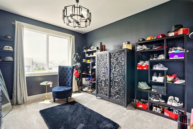 1108 NE Forest Ridge Ct, Ankeny, IA 50021 - carpeted bedroom with a chandelier
