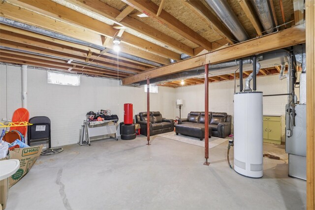 2501 SE 18th Ct, Des Moines, IA 50320 - below grade area with water heater