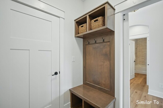 1801 Summit Cir NE, Bondurant, IA 50035 - mudroom featuring light wood-style flooring