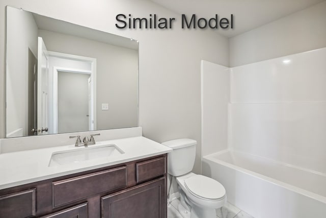 429 Napoli Ave, West Des Moines, IA 50266 - bathroom with toilet, vanity, and  shower combination