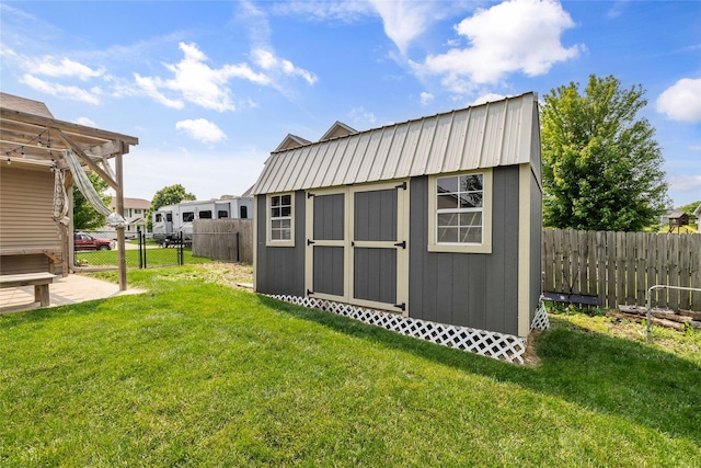 904 SE Little Beaver Dr, Grimes, IA 50111 - view of shed with a gate