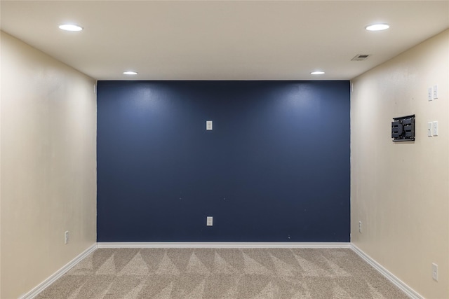 904 SE Little Beaver Dr, Grimes, IA 50111 - spare room featuring carpet flooring, recessed lighting, and baseboards