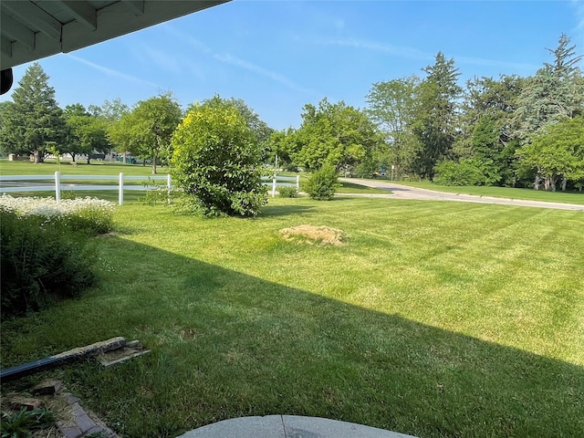 1620 Broad St, Grinnell, IA 50112 - view of grassy yard featuring view of wooded area