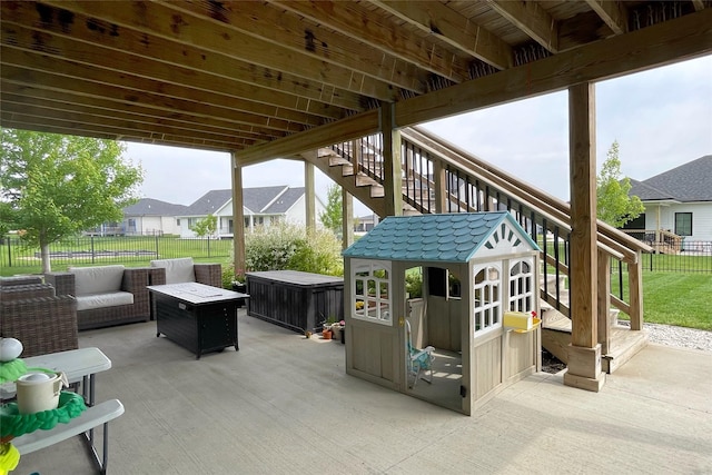 1000 NE 23rd St, Grimes, IA 50111 - view of patio featuring stairway