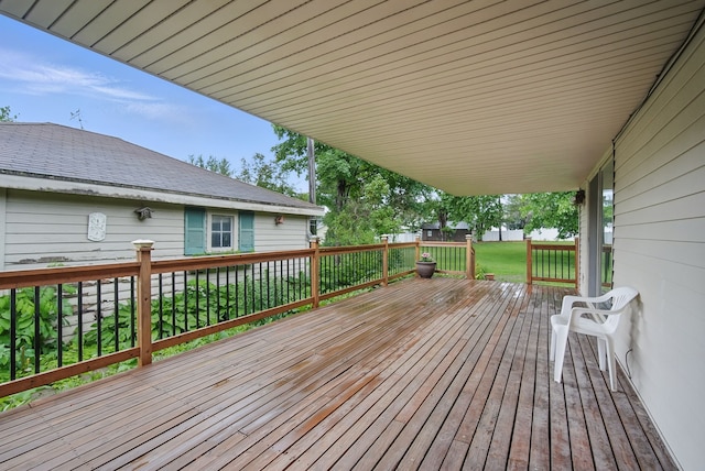 4500 100th St, Urbandale, IA 50322 - deck featuring a yard