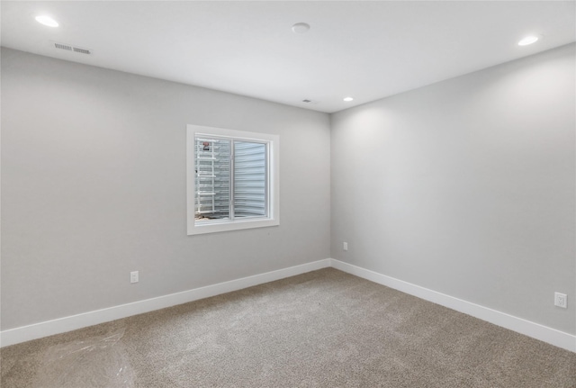 1201 Lakeview Cir NW, Bondurant, IA 50035 - unfurnished room with baseboards, recessed lighting, and carpet floors