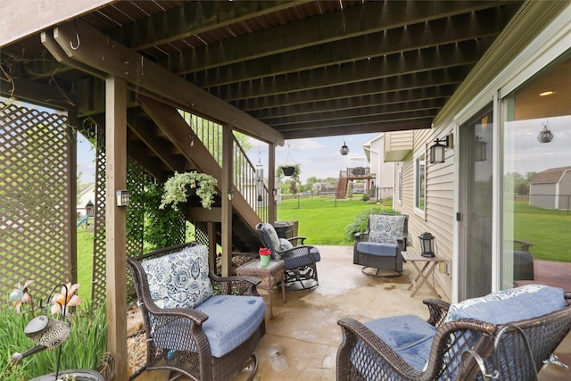 1822 30th Ave SW, Altoona, IA 50009 - view of patio with stairs