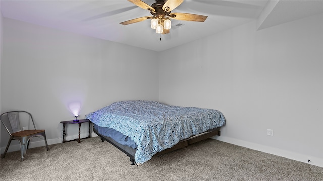 100 Coventry Ct, Clear Lake, IA 50428 - bedroom with carpet, ceiling fan, and baseboards
