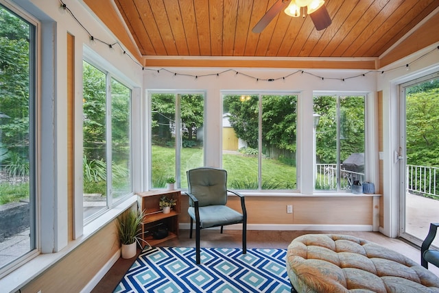 1526 41st Pl, Des Moines, IA 50311 - sunroom / solarium with wood ceiling and baseboards
