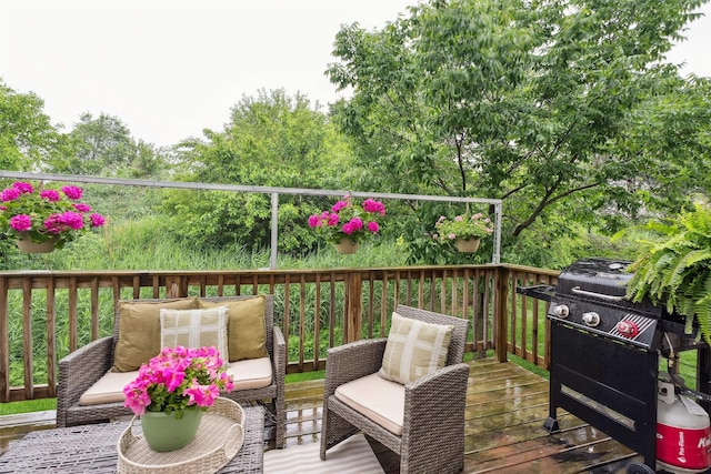 2150 NE 18th St Unit 101, Grimes, IA 50111 - deck featuring grilling area