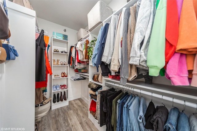 8601 Westown Pkwy Unit 21207, West Des Moines, IA 50266 - walk in closet with wood finished floors