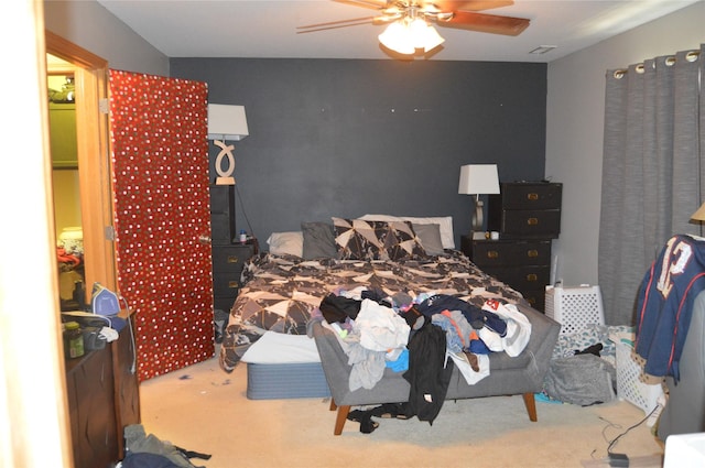104 Walnut Dr NW, Bondurant, IA 50035 - carpeted bedroom featuring ceiling fan