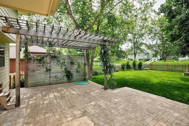 3510 Wolcott Ave, Des Moines, IA 50321 - view of patio / terrace with a pergola